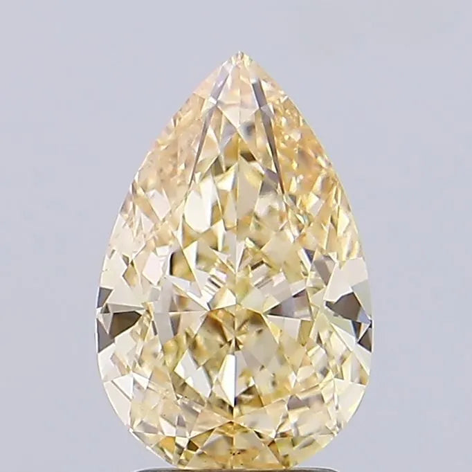 2.53ct Pear Lab Grown Diamond (Colour Fancy Yellow, Clarity VS1, IGI Certified)