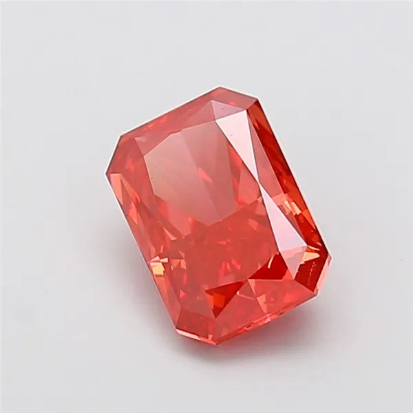 2.53ct Radiant Lab Grown Diamond (Colour Fancy Vivid Red, Clarity VVS2, IGI Certified)