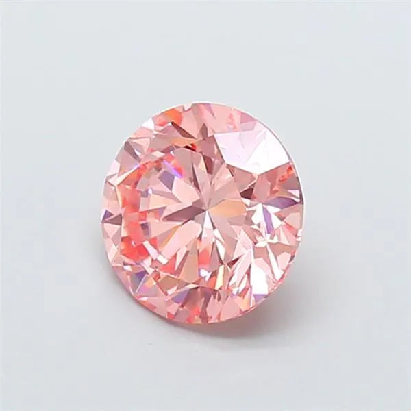 2.54ct Round Lab Grown Diamond (Colour Fancy Vivid Pink, Clarity VS2, Cut VG, IGI Certified)