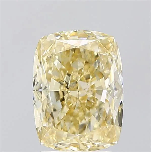 2.55ct Cushion modified Lab Grown Diamond (Colour Fancy Light Yellow, Clarity VS1, IGI Certified)