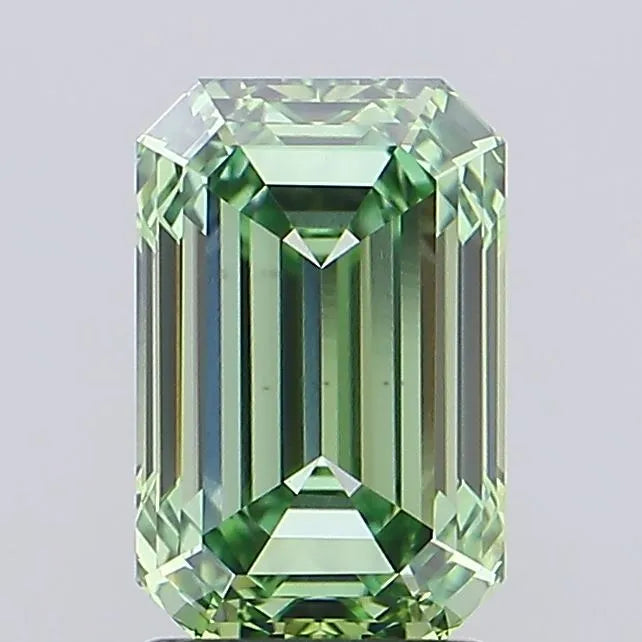 2.55ct Emerald Lab Grown Diamond (Colour Fancy Vivid Green, Clarity VS1, IGI Certified)