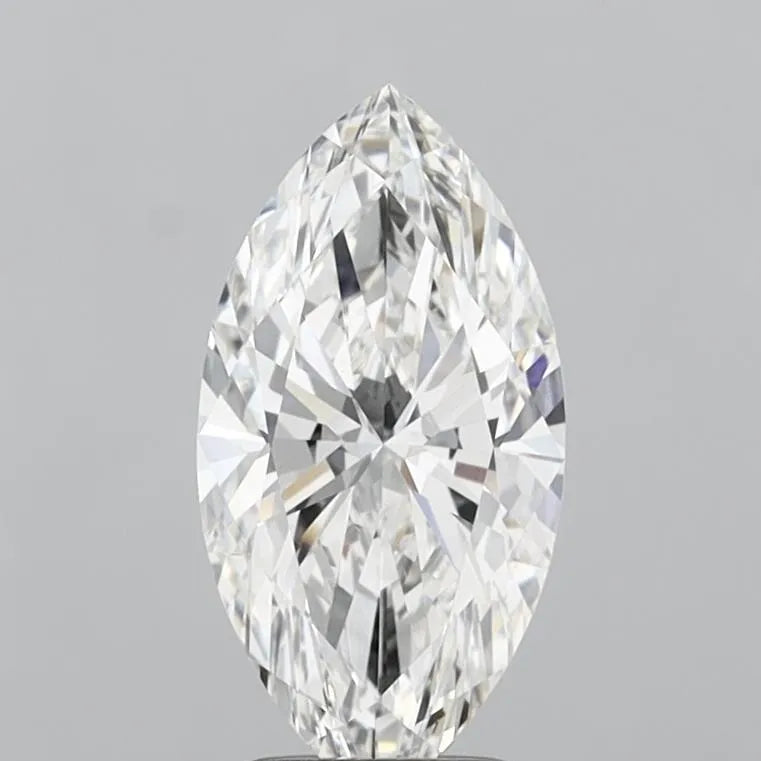 2.55ct Marquise Lab Grown Diamond (Colour F, Clarity VVS2, IGI Certified)