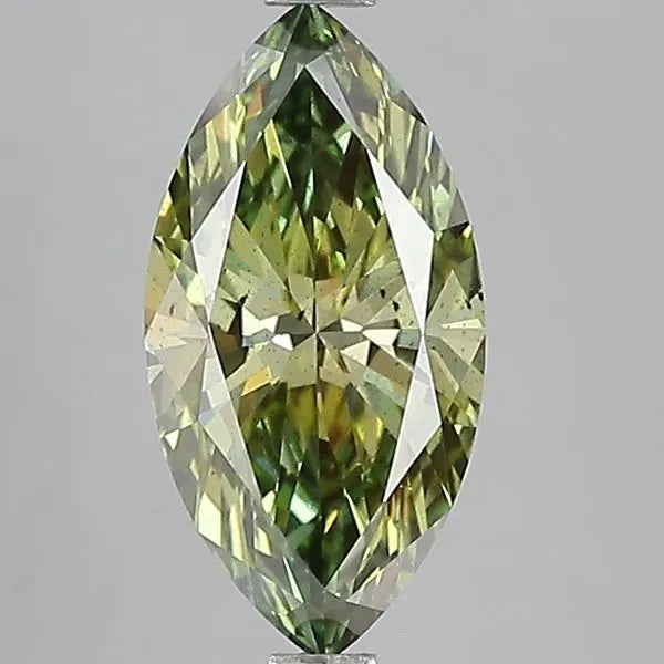 2.55ct Marquise Lab Grown Diamond (Colour Fancy Vivid Green, Clarity SI1, IGI Certified)