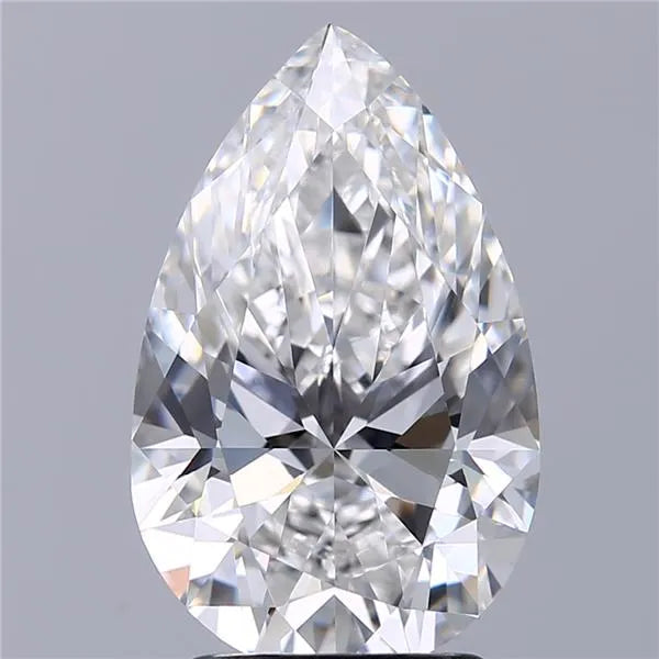 2.55ct Pear Lab Grown Diamond (Colour E, Clarity IF, IGI Certified)