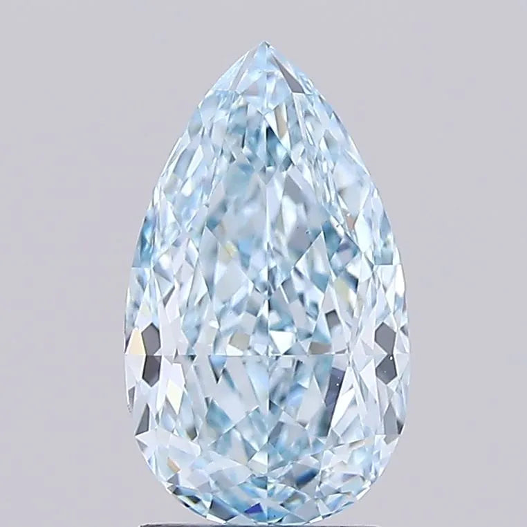 2.55ct Pear Lab Grown Diamond (Colour Fancy Intense Blue, Clarity VS1, IGI Certified)