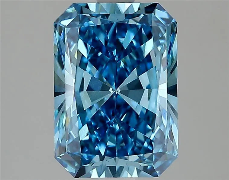2.55ct Radiant Lab Grown Diamond (Colour Fancy Vivid Blue, Clarity VS1, IGI Certified)