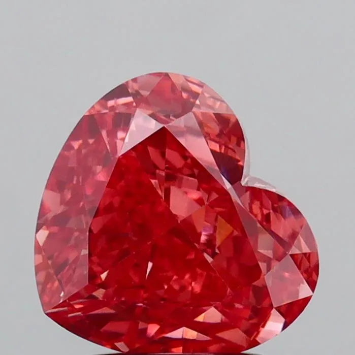 2.56ct Heart Lab Grown Diamond (Colour Fancy Vivid Pink, Clarity VVS2, IGI Certified)