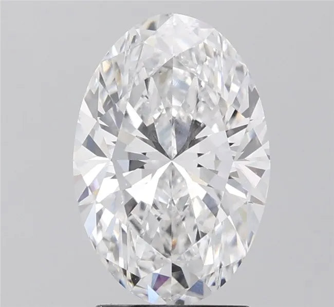 2.56ct Oval Lab Grown Diamond (Colour D, Clarity VVS2, IGI Certified)