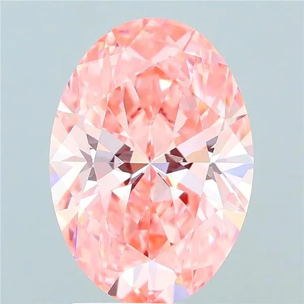 2.56ct Oval Lab Grown Diamond (Colour Fancy Vivid Pink, Clarity VVS2, IGI Certified)