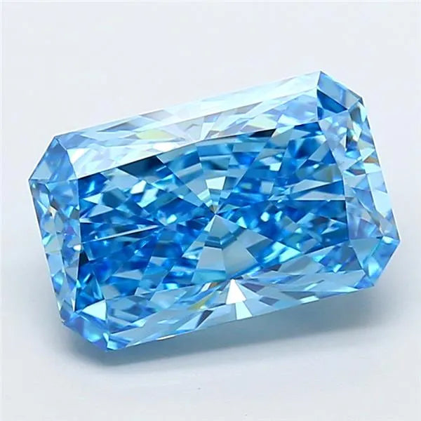 2.56ct Radiant Lab Grown Diamond (Colour Fancy Vivid Blue, Clarity VS1, IGI Certified)