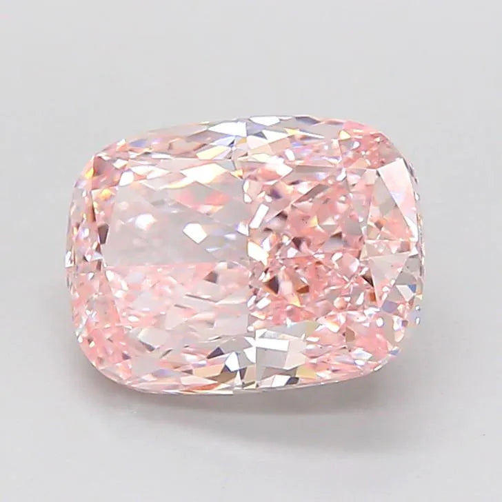 2.57ct Cushion modified Lab Grown Diamond (Colour Fancy Pink, Clarity VS1, IGI Certified)
