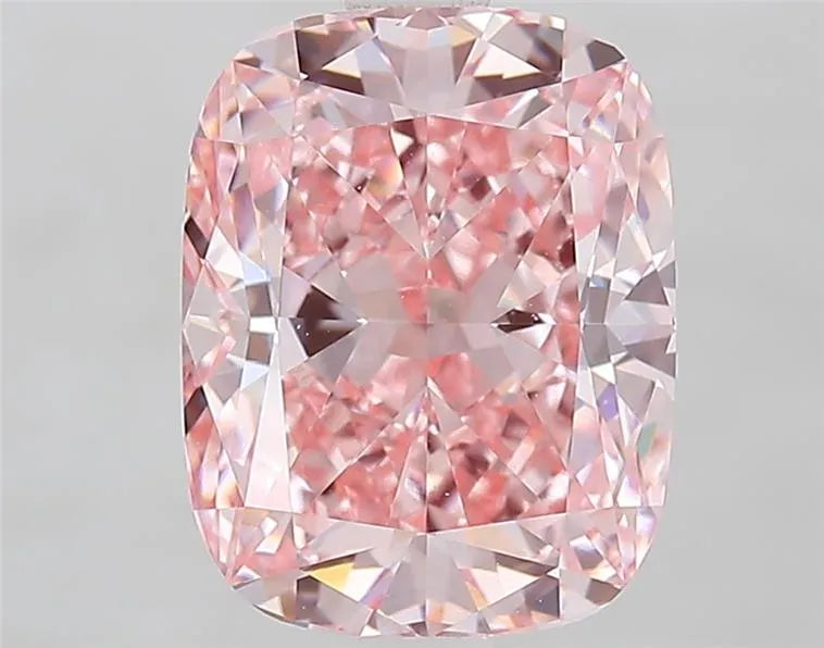 2.57ct Cushion modified Lab Grown Diamond (Colour Fancy Vivid Pink, Clarity VVS2, IGI Certified)