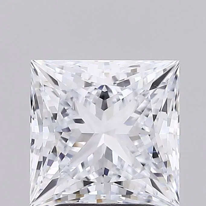 2.57ct Princess Lab Grown Diamond (Colour E, Clarity IF, IGI Certified)