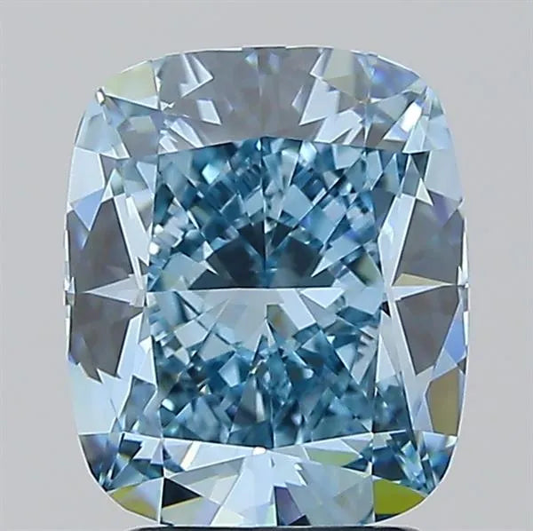 2.58ct Cushion modified Lab Grown Diamond (Colour Fancy Intense Blue, Clarity VVS1, IGI Certified)