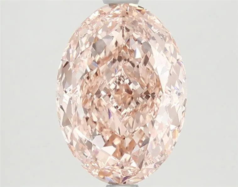 2.58ct Oval Lab Grown Diamond (Colour Fancy Vivid Pink, Clarity VVS2, IGI Certified)