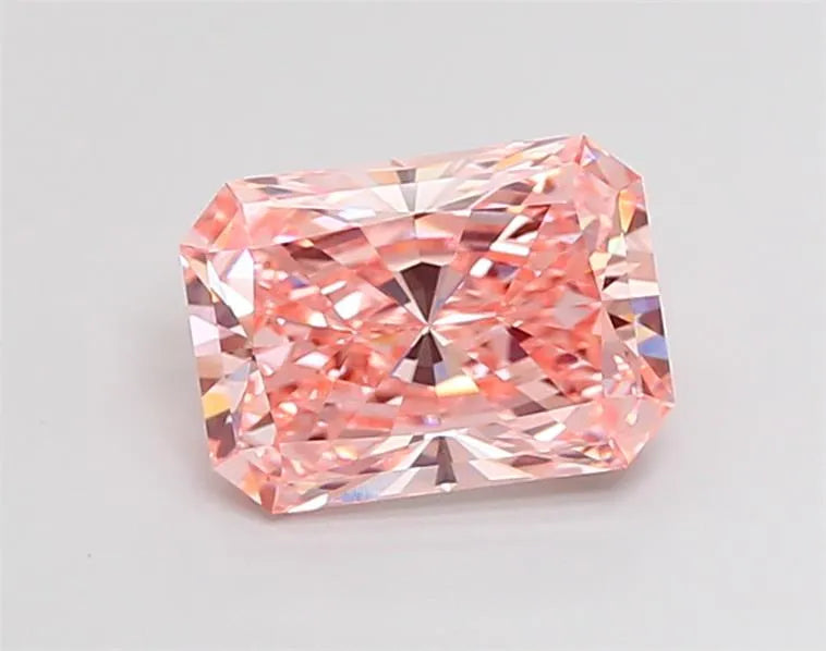 2.58ct Radiant Lab Grown Diamond (Colour Fancy Vivid Pink, Clarity VVS2, IGI Certified)