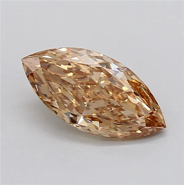 2.59ct Marquise Lab Grown Diamond (Colour Fancy Light Brown, Clarity VVS1, IGI Certified)