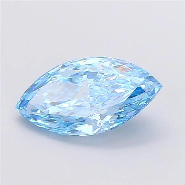 2.59ct Marquise Lab Grown Diamond (Colour Fancy Vivid Blue, Clarity SI1, IGI Certified)
