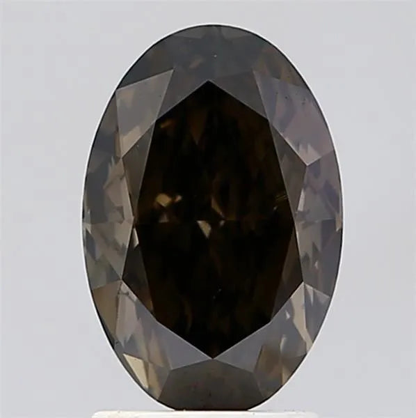 2.59ct Oval Lab Grown Diamond (Colour Fancy Deep Gray, Clarity VS1, IGI Certified)