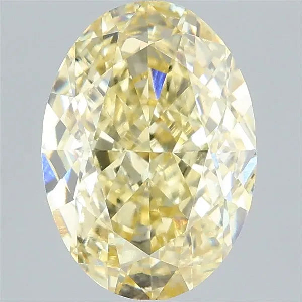 2.59ct Oval Lab Grown Diamond (Colour Fancy Yellow, Clarity VS1, IGI Certified)