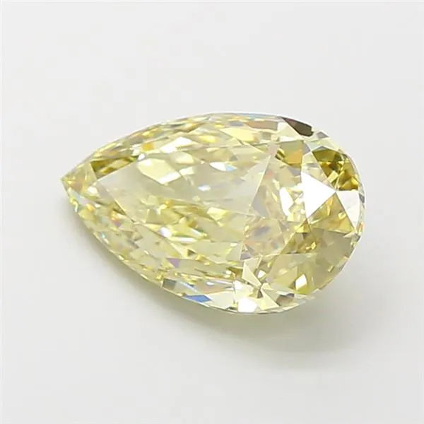 2.59ct Pear Lab Grown Diamond (Colour Fancy Intense Yellow, Clarity VVS2, IGI Certified)