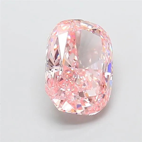 2.60ct Cushion modified Lab Grown Diamond (Colour Fancy Vivid Pink, Clarity VS1, IGI Certified)