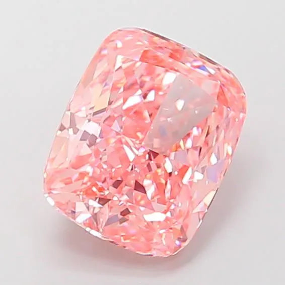 2.60ct Cushion modified Lab Grown Diamond (Colour Fancy Vivid Pink, Clarity VS1, IGI Certified)