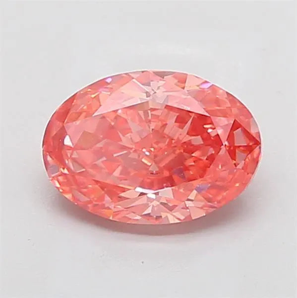 2.60ct Oval Lab Grown Diamond (Colour Fancy Vivid Pink, Clarity VS1, IGI Certified)