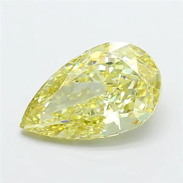 2.60ct Pear Lab Grown Diamond (Colour Fancy Yellow, Clarity VVS2, IGI Certified)