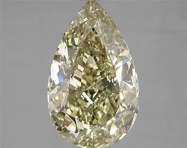 2.61ct Pear Natural Diamond (Colour Fancy Yellow, Clarity SI1, GIA Certified)