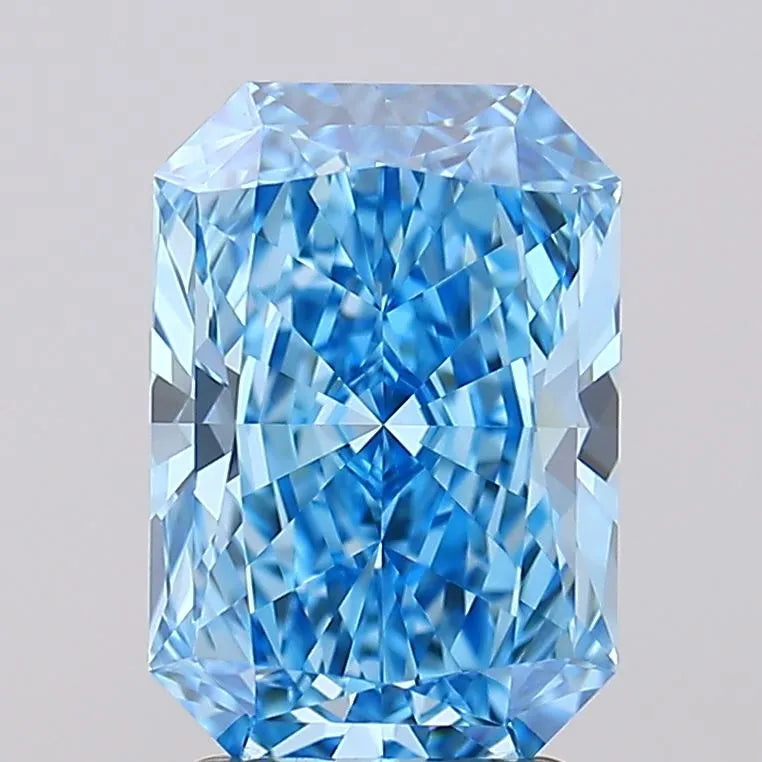 2.61ct Radiant Lab Grown Diamond (Colour Fancy Vivid Blue, Clarity IF, IGI Certified)