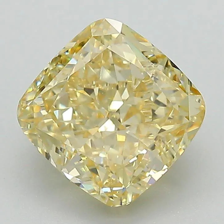 2.62ct Cushion modified Lab Grown Diamond (Colour Fancy Intense Yellow, Clarity VS1, IGI Certified)