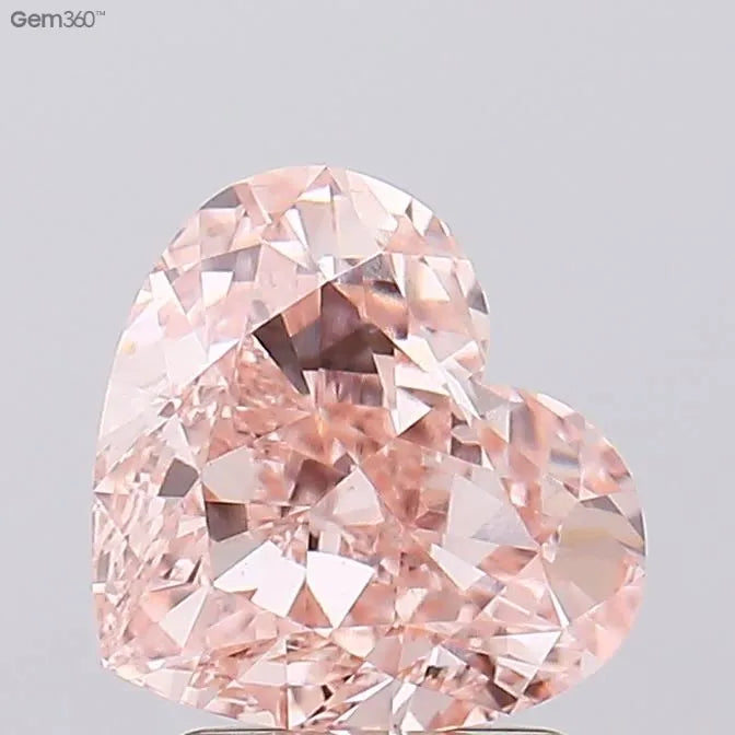2.62ct Heart Lab Grown Diamond (Colour Fancy Intense Pink, Clarity VS1, IGI Certified)