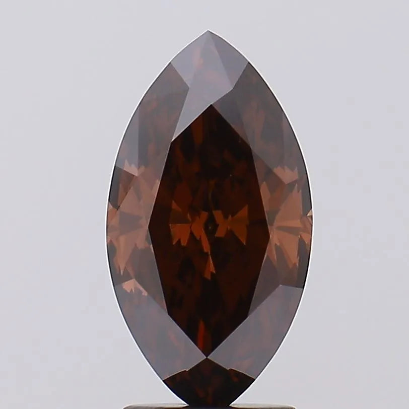 2.62ct Marquise Lab Grown Diamond (Colour Fancy Brown, Clarity VS1, IGI Certified)