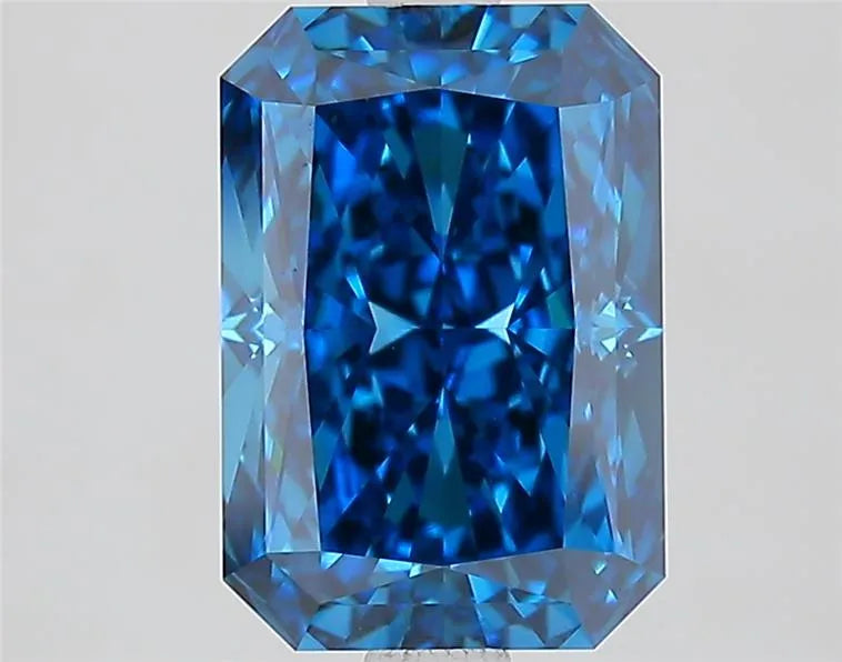 2.62ct Radiant Lab Grown Diamond (Colour Fancy Vivid Blue, Clarity VVS2, IGI Certified)