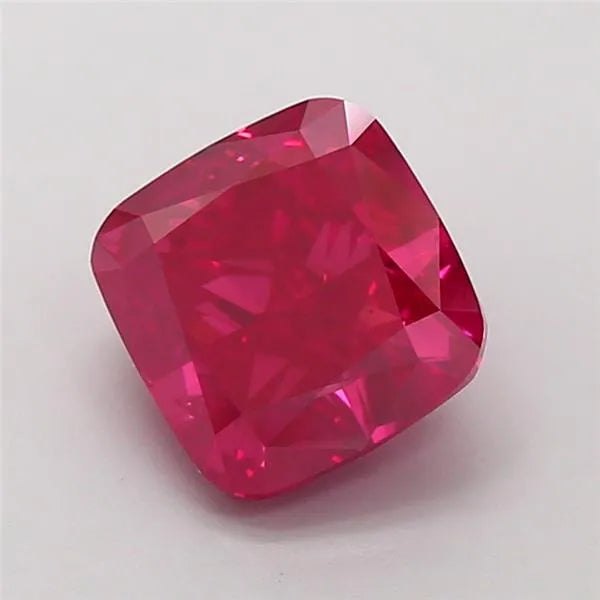 2.64ct Cushion modified Lab Grown Diamond (Colour Fancy Deep Pink, Clarity VS2, IGI Certified)