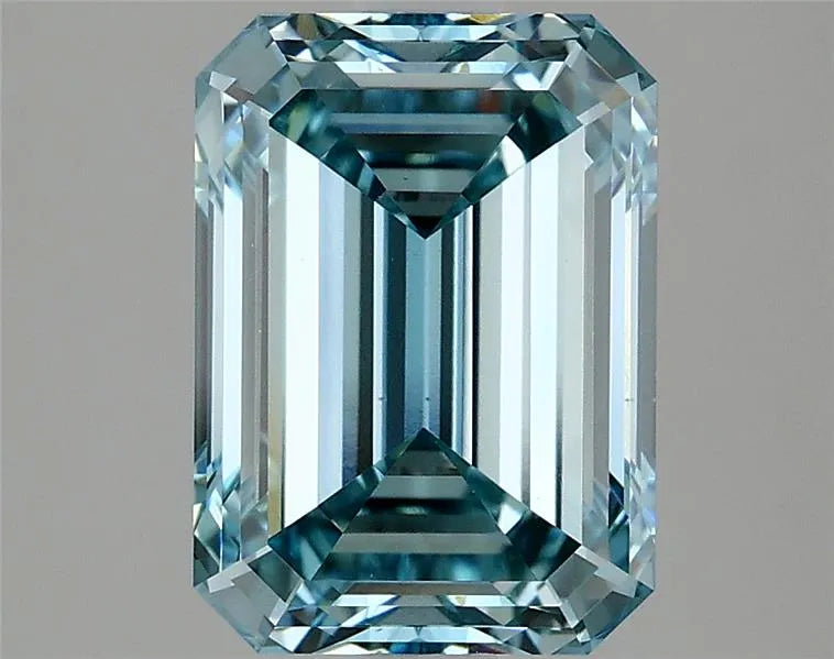 2.64ct Emerald Lab Grown Diamond (Colour Fancy Intense Blue, Clarity VS1, IGI Certified)