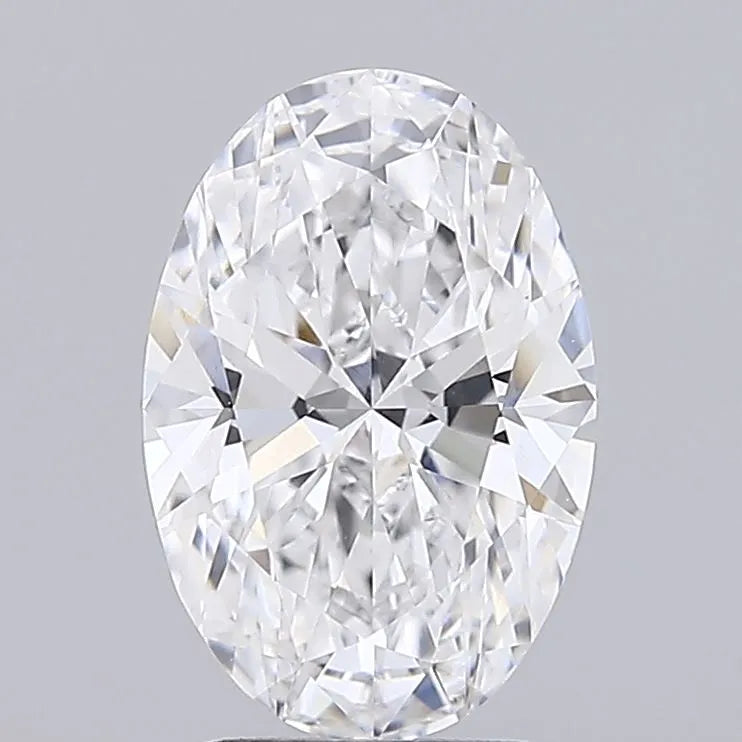 2.64ct Oval Lab Grown Diamond (Colour D, Clarity VVS2, IGI Certified)