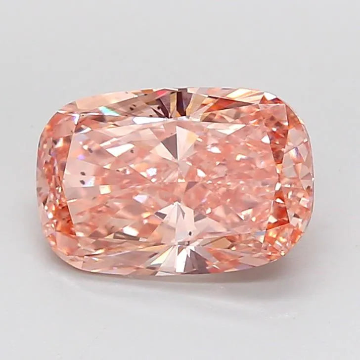 2.66ct Cushion modified Lab Grown Diamond (Colour Fancy Intense Pink, Clarity SI1, IGI Certified)
