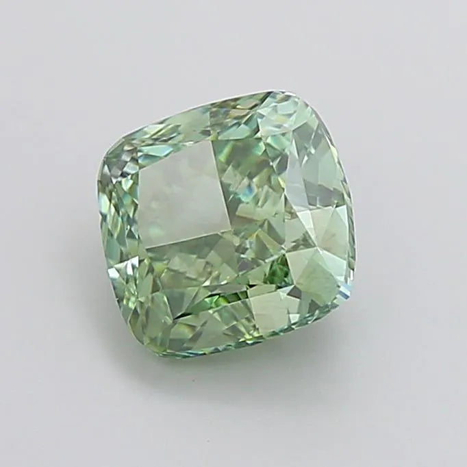 2.67ct Cushion modified Lab Grown Diamond (Colour Fancy Vivid Green, Clarity VVS2, IGI Certified)