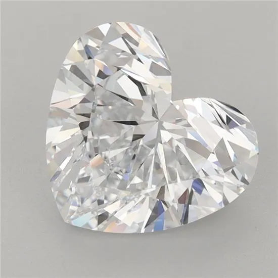 2.67ct Heart Lab Grown Diamond (Colour D, Clarity IF, IGI Certified)