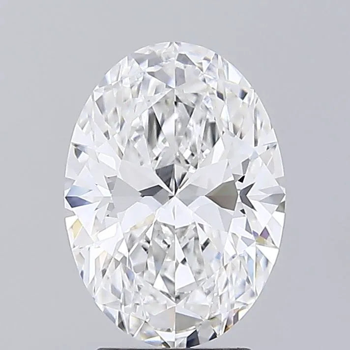 2.67ct Oval Lab Grown Diamond (Colour F, Clarity VVS2, IGI Certified)