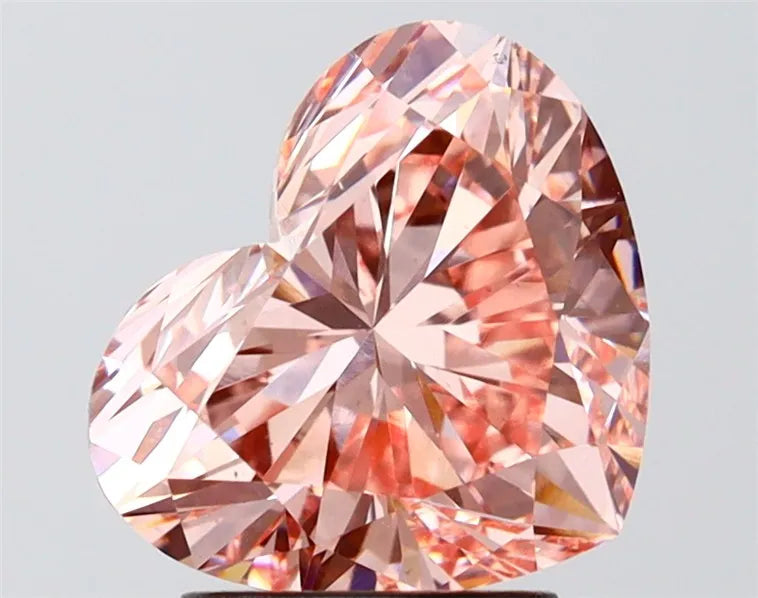 2.68ct Heart Lab Grown Diamond (Colour Fancy Vivid Pink, Clarity VS1, IGI Certified)