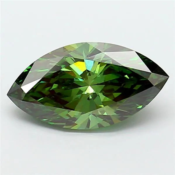 2.68ct Marquise Lab Grown Diamond (Colour Fancy Vivid Green, Clarity VVS2, IGI Certified)