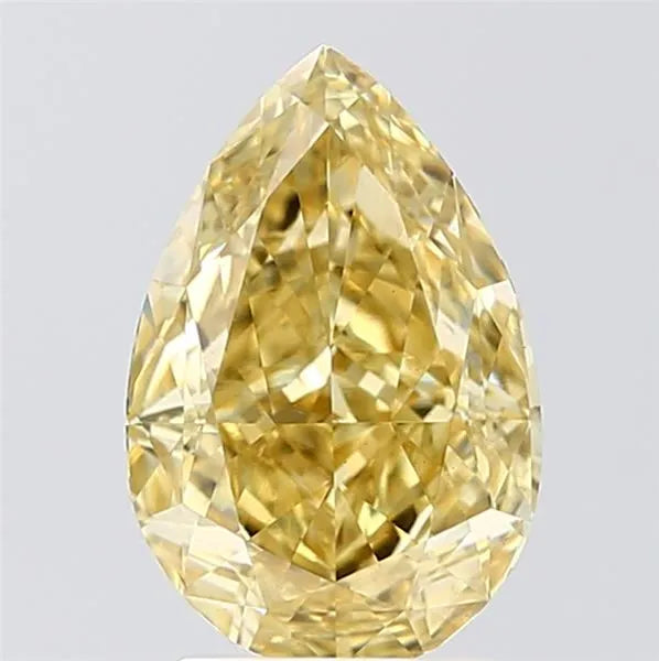 2.68ct Pear Lab Grown Diamond (Colour Fancy Intense Yellow, Clarity VS1, IGI Certified)