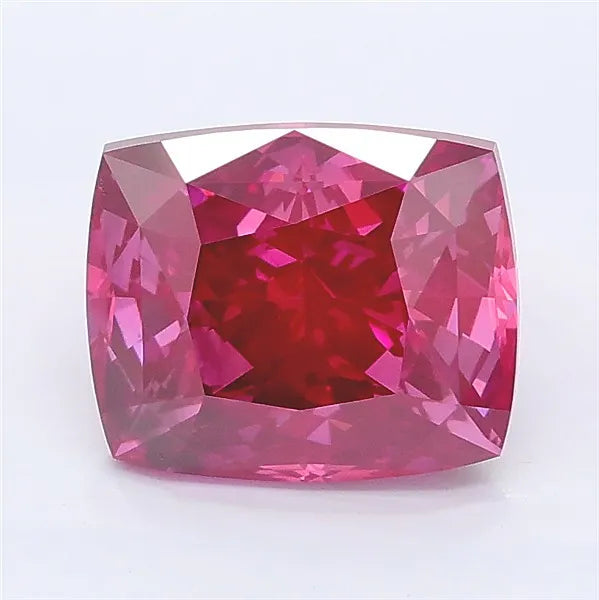 2.70ct Cushion modified Lab Grown Diamond (Colour Fancy Vivid Pink, Clarity VVS2, IGI Certified)