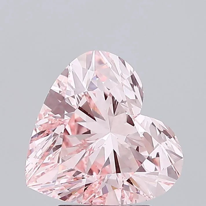 2.70ct Heart Lab Grown Diamond (Colour Fancy Intense Pink, Clarity VS1, IGI Certified)
