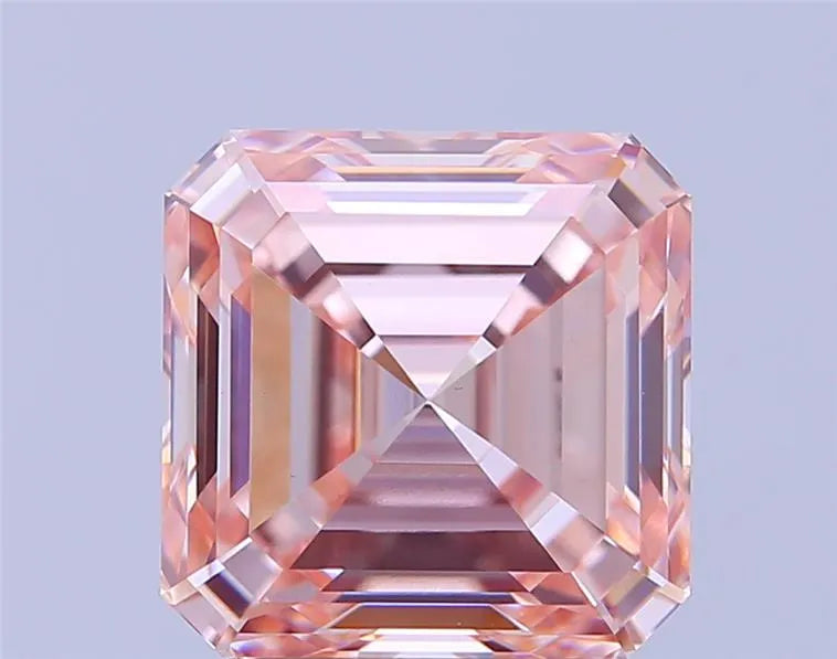 2.72ct Square emerald Lab Grown Diamond (Colour Fancy Intense Pink, Clarity VS1, IGI Certified)