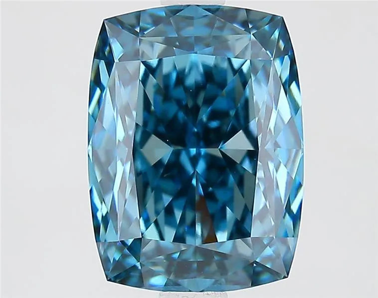 2.73ct Cushion modified Lab Grown Diamond (Colour Fancy Vivid Blue, Clarity VS1, IGI Certified)