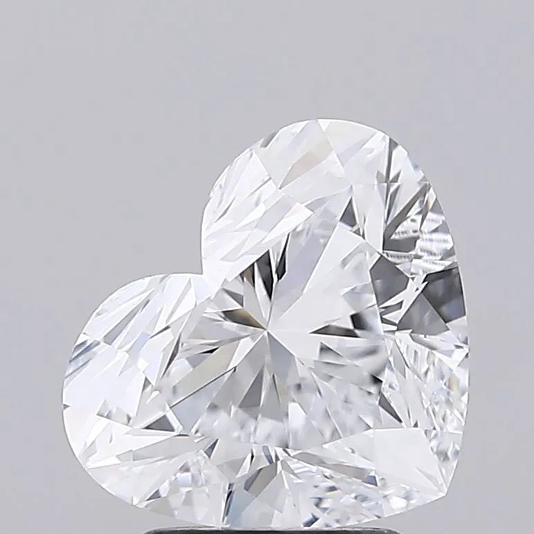 2.73ct Heart Lab Grown Diamond (Colour D, Clarity IF, IGI Certified)